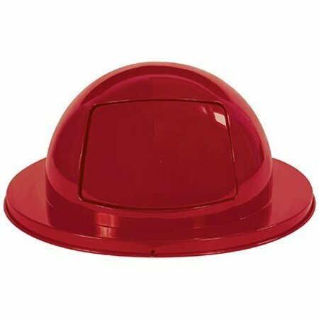BSC PREFERRED Rubbermaid Brute Steel Dome Lid - 55 Gallon, Red H-1857R